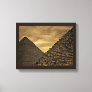 Sunset Pyramids Canvas Print