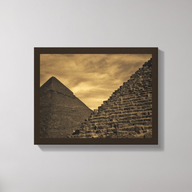 Sunset Pyramids Canvas Print (Front)