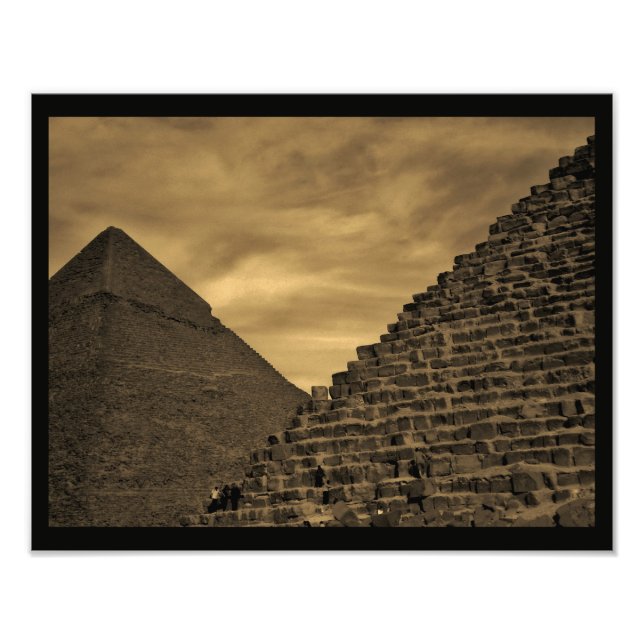 Sunset Pyramids Photo Print (Front)
