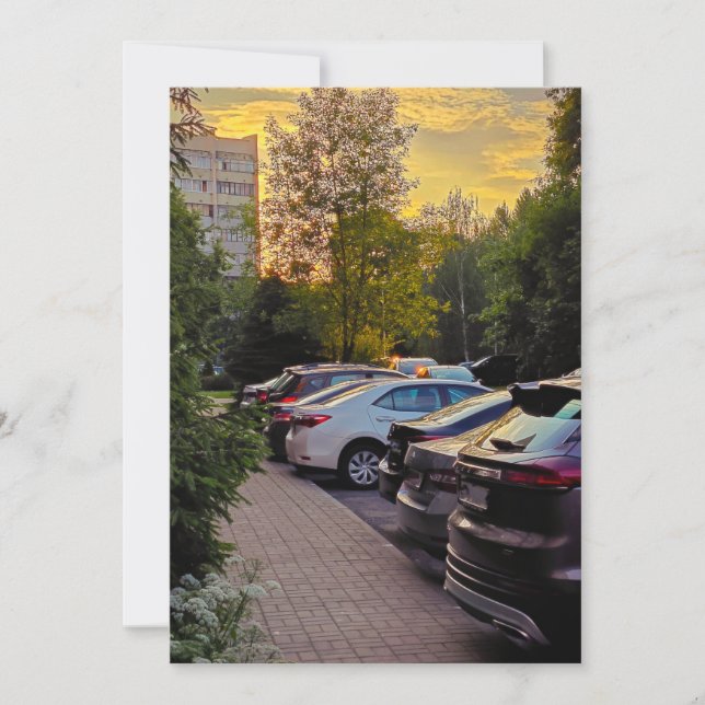 Sunset Quietude Save The Date – Customisable (Front)