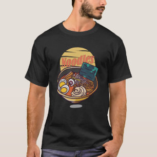 Sunset Ramen: A Retro Noodle Lover's Dream T-Shirt