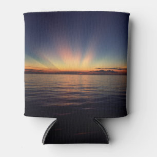 Sunset rays on a can cooler