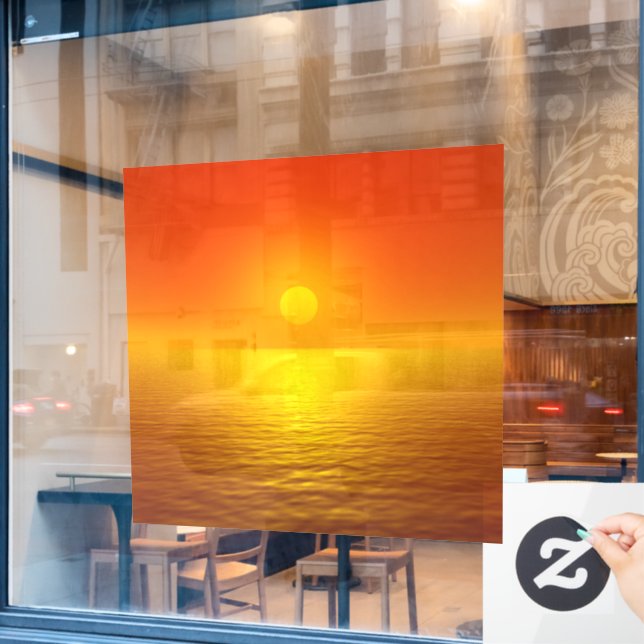 Sunset Reflection (Cafe Window)