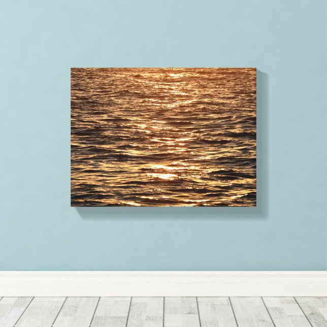 Sunset reflection at the river canvas print (Insitu(Wood Floor))