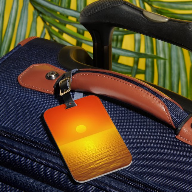 Sunset Reflection Luggage Tag (Front Insitu 1)