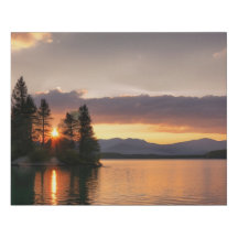 Sunset reflections at the lake