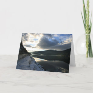 Sunset reflections card