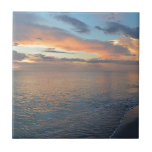 Sunset Reflections On The Water Tile