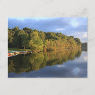 sunset reflections postcard