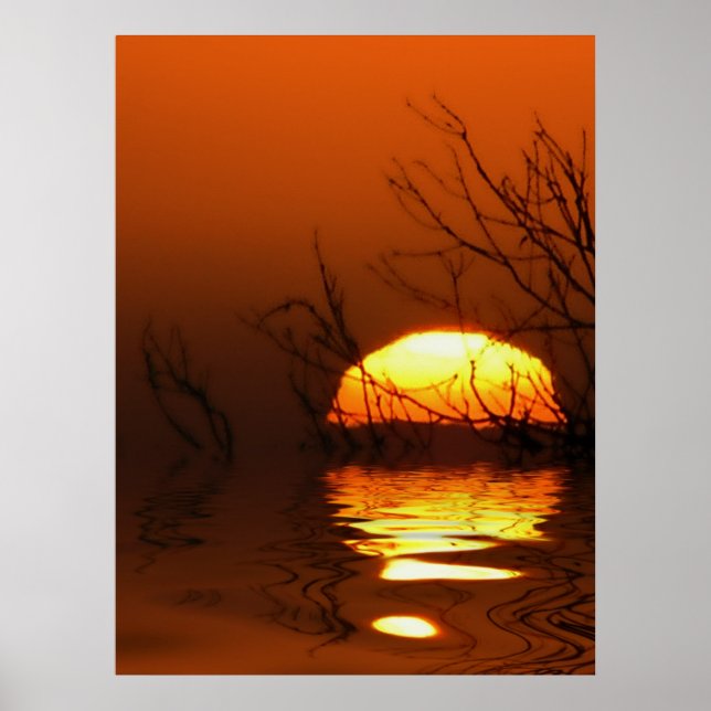 Sunset Reflections Poster (Front)