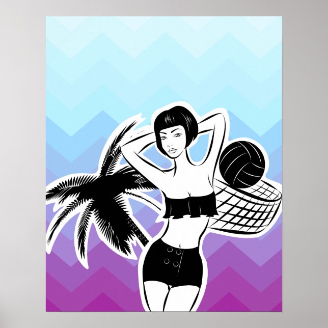 Sunset Resort Chevron Print (Front)