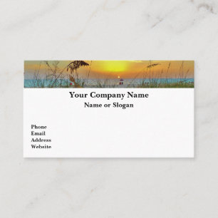 Sunset Retirement 11 Magnetic Business Card 12b