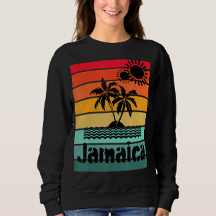 Sunset Retro Beach Cruise Summer Vacation Jamaica Sweatshirt
