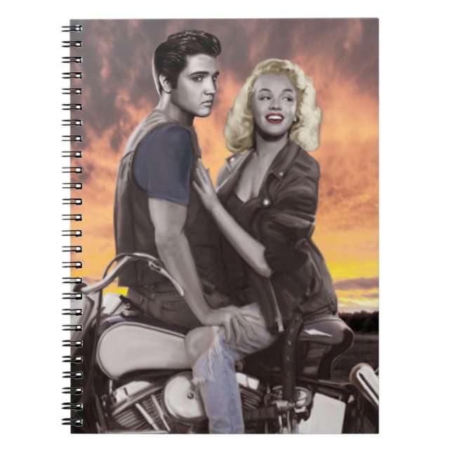 Sunset Ride Spiral Notebook (Front)