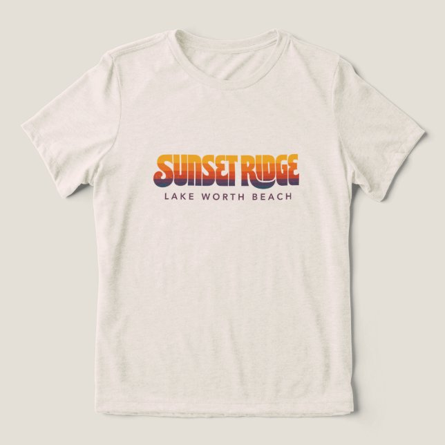 Sunset Ridge T-shirt Tri-Blend Shirt (Design Front)