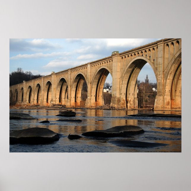 Sunset River Crossing Poster (Front)