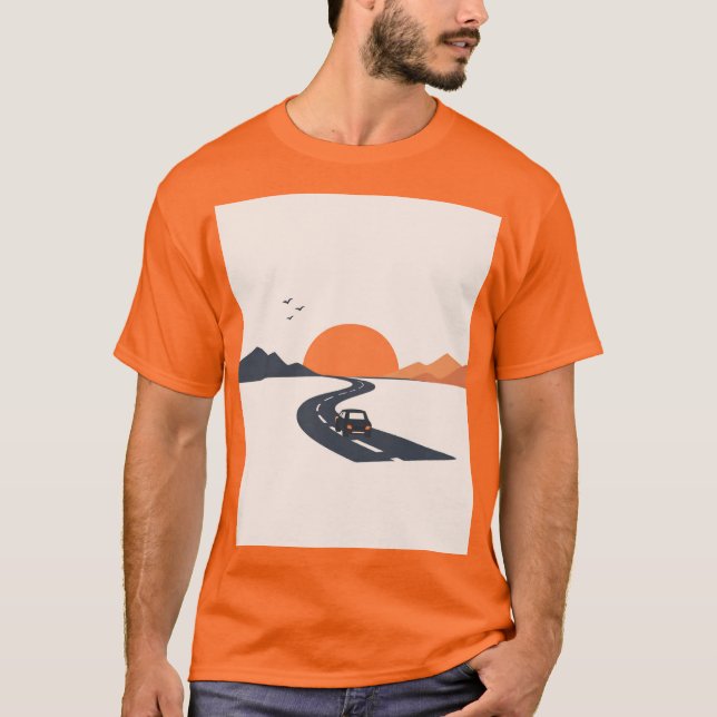 Sunset Road Journey T-Shirt (Front)
