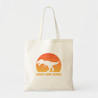 Sunset roar repeat tote bag