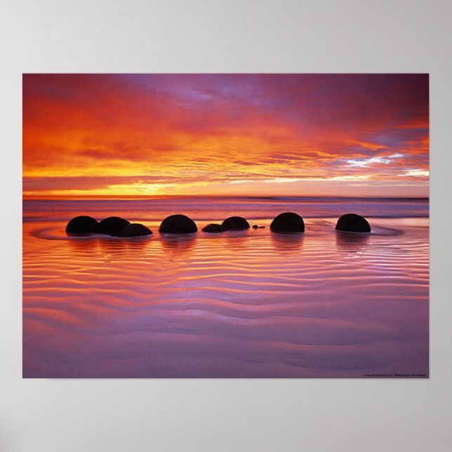 Sunset rocks poster (Front)