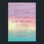 Sunset Romance | Wedding Invitation<br><div class="desc">FROM THE SUNSET ROMANCE WEDDING COLLECTION: Watercolor artwork of a sun setting over the tropical waters. Beautiful pink and purple sky. Perfect for any tropical destination wedding.  For enquiries about custom design changes by the independent designer please email paula@labellarue.com BEFORE you customise or place an order.</div>