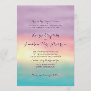 Sunset Romance   Wedding Invitation