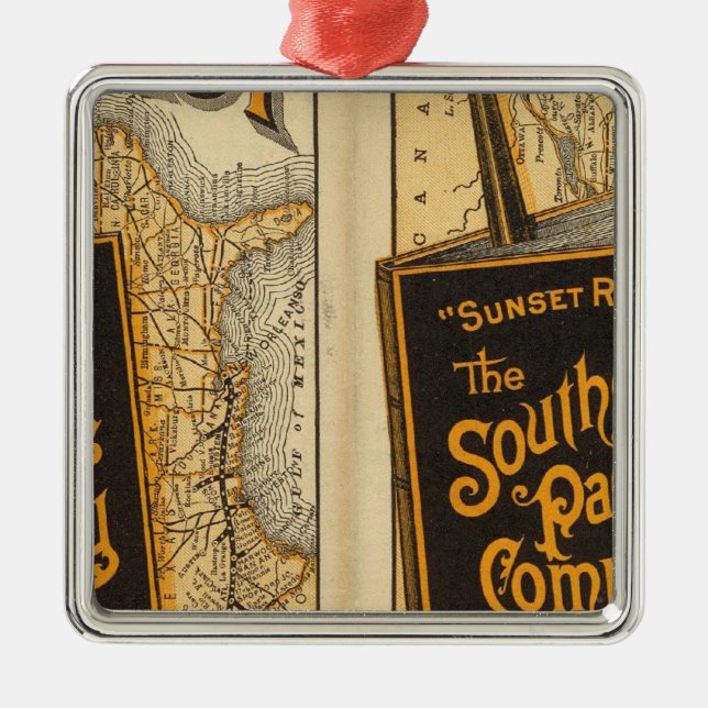 Sunset Route Metal Tree Decoration (Front)