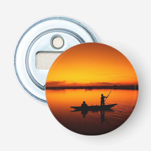 Sunset, Rowing Boat Silhouette-16497 Bottle Opener