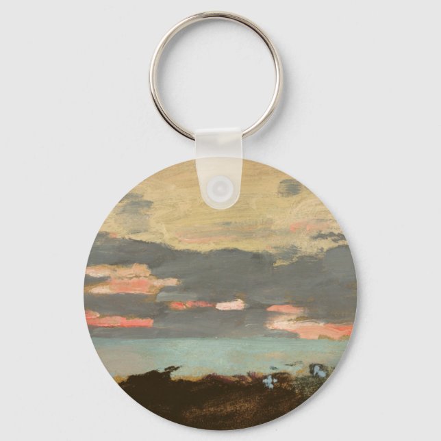 Sunset, Saco Bay Key Ring (Front)