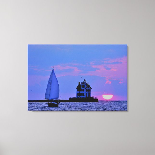 Sunset Sail Canvas Print (Front)