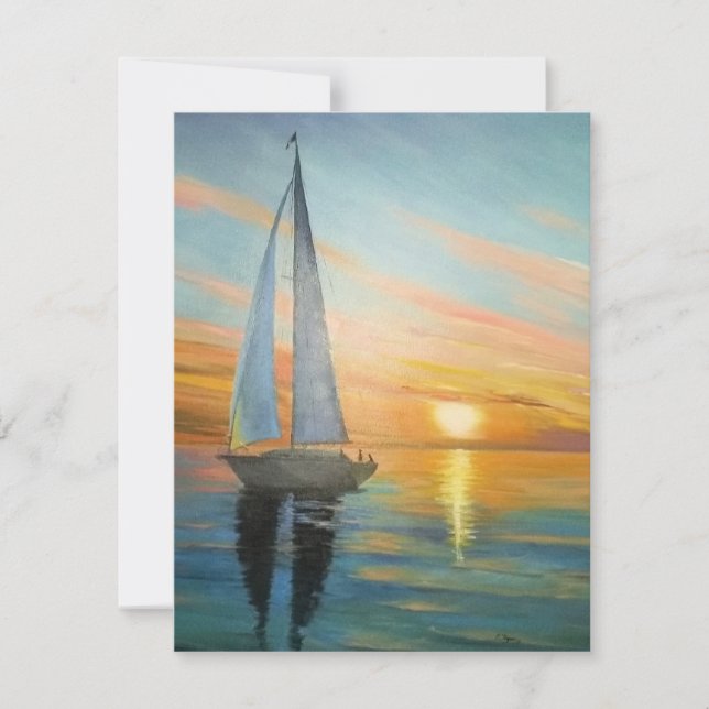 Sunset Sail Card (Front)