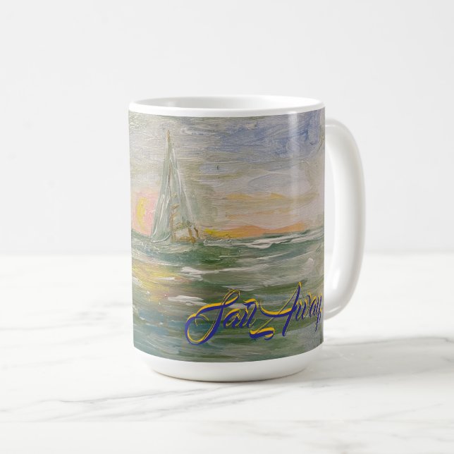 Sunset Sail Coffee Mug (Front Right)