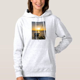 Sunset Sailboat Shipwreck Gulf Breeze FL Hoodie