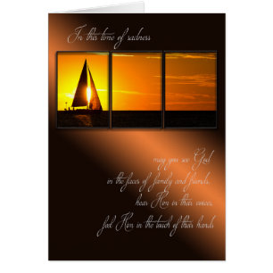 Sunset Sailboat Sympathy Frame