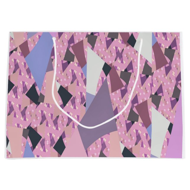 SUNSET SAILS ABSTRACT LARGE GIFT BAG (Front)