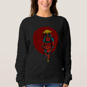 Sunset Samurai Warrior with Katana Sweatshirt
