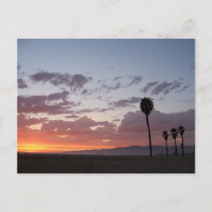 sunset : santa monica, ca postcard