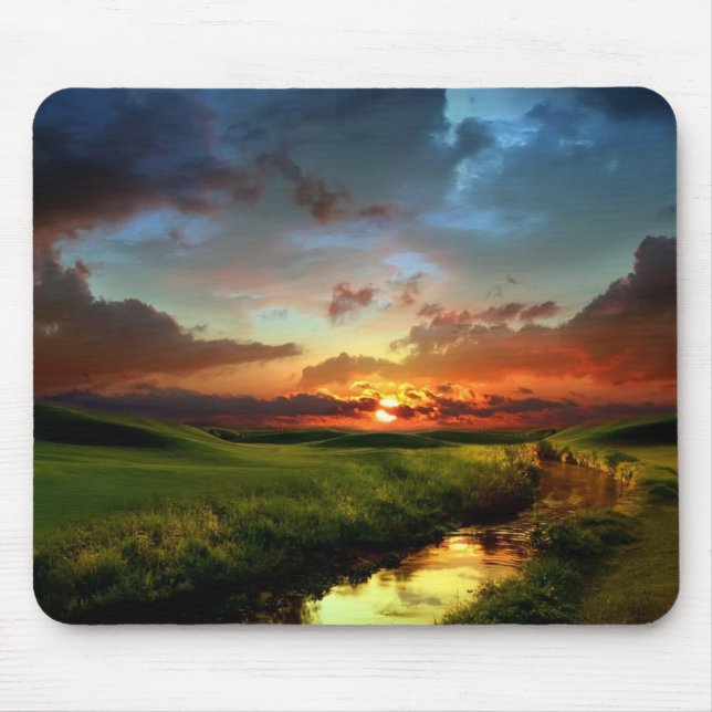 Sunset Scene Mouse Pad (Front)