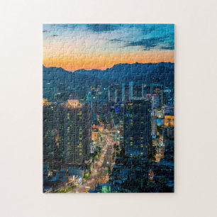 Sunset Scenic Puzzles City Art Hard Jigsaw Puzzle
