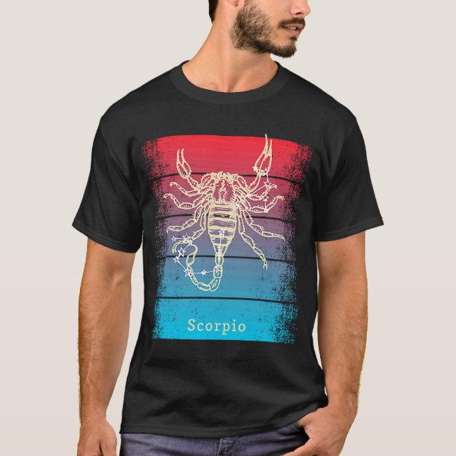 Sunset Scorpio Zodiac T-Shirt (Front)