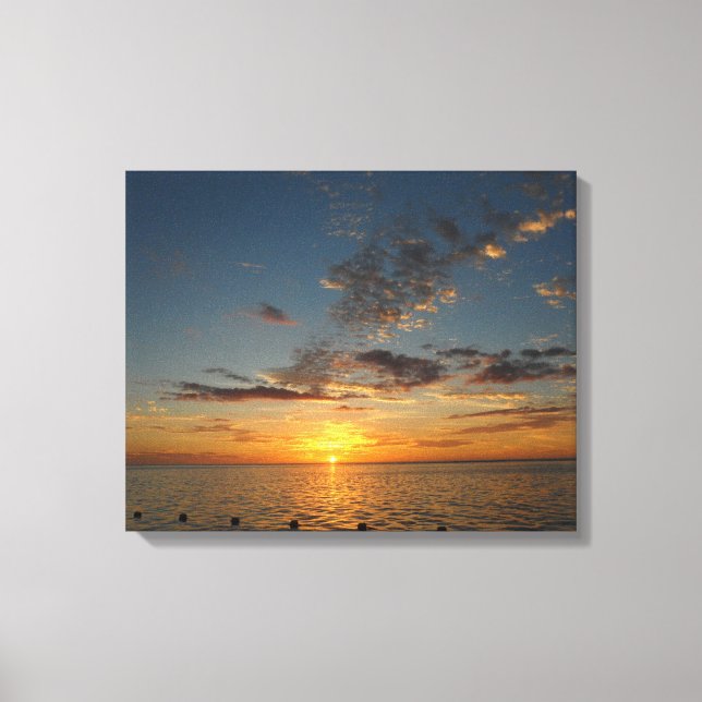 Sunset Sea Canvas Print (Front)