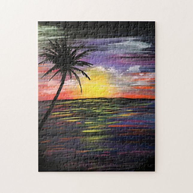 Sunset Sea Jigsaw Puzzle (Vertical)
