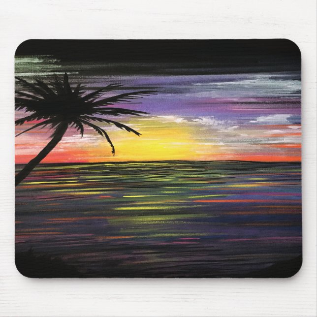 Sunset Sea Mouse Pad (Front)