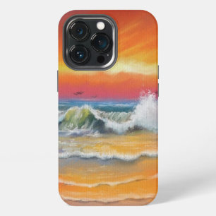 Sunset Sea Painting iPhone 13 Pro Case