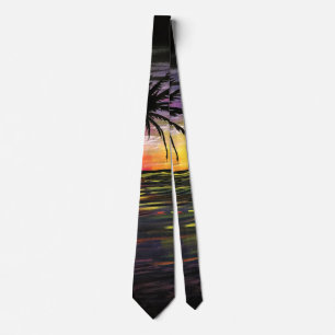 Sunset Sea Tie