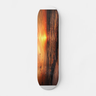 Sunset Sea Waves Skateboard