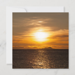 Sunset Seascape photo card