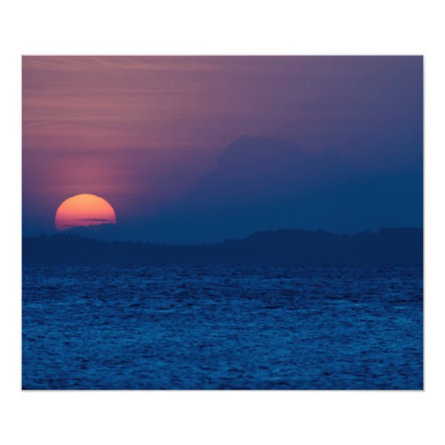 Sunset seen  photo print (Front)