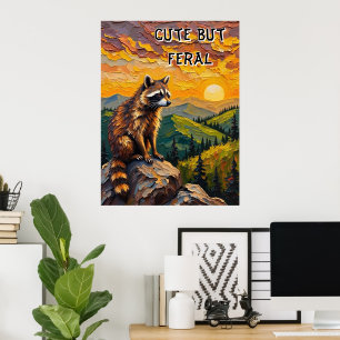 Sunset Serenade: Racoon's Valley Watch Poster