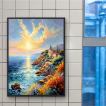 Sunset Serenity by the Mediterranean Impressionism