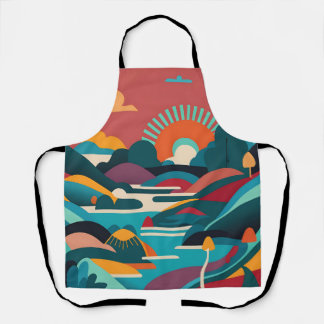 Sunset Serenity by the River Apron
